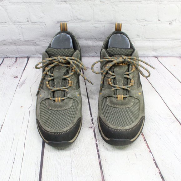 LL BEAN Green Suede Nylon Sneakers Tek 2.5 Waterpr - Picture 5 of 9